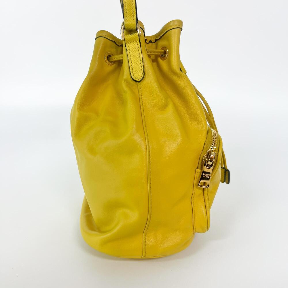 Prada Duet Drawstring Bucket Leather - Picture 3 of 13